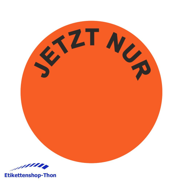 Aktionsetiketten - Durchmesser 30 mm - JETZT NUR - 1000 Stück - Leuchtrot